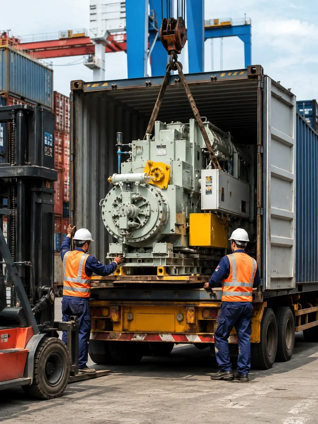 Industrial machinery import export logistics and freight forwarding services in Malaysia